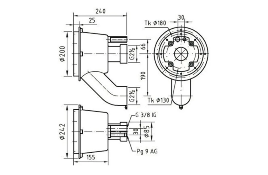 Fitstar Fitstar Taifun Duo Inbouwdeel 24 Cm - Afbeelding 2