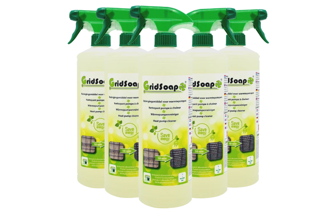 Grielzeep Gridsoap Grielzeep 1 Liter Met Handsprayer - Warmtepomp Reiniger - Afbeelding 2