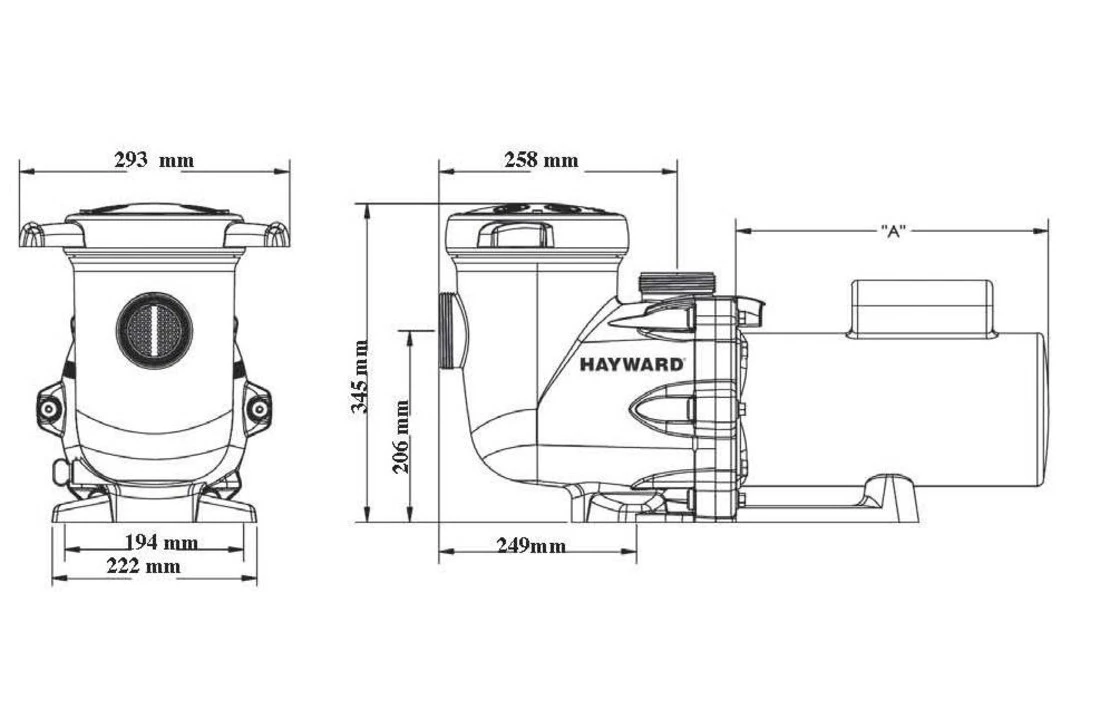 Hayward Hayward TriStar Zwembadpomp 32,5m3/h -230V – 2,20KW - Afbeelding 3