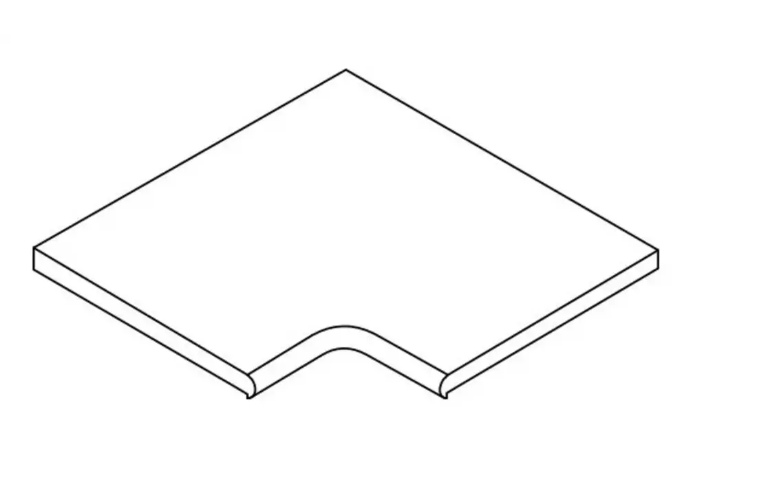 Terato Binnenhoek SD Black Afgeronde Neus