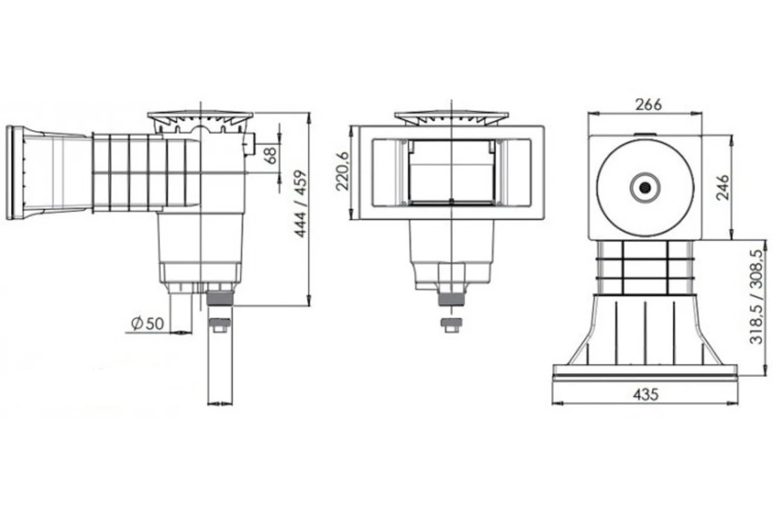 Weltico Weltico Skimmer A400 Zandkleur Voor Liner Foliebaden - Afbeelding 2